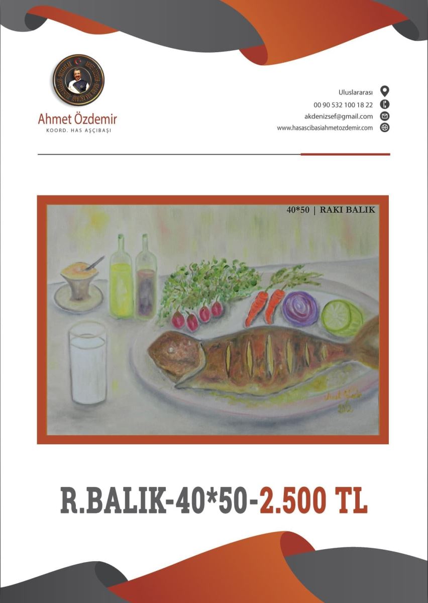 Painter, Chef Of Turkish Cuisine; My Paintings For Sale